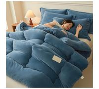 ZTGL Couette d'hiver éPaissie en Coton, Chaude Gonflant éPaisse Édredon, Couette en Velours épais et Chaude, Hiver Couverture 2 Personne de Peluche Anti-Allergique Double Face D, 150×200cm/3kg