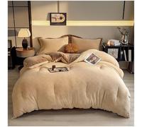 ZTGL Couette Polaire Bicolore Chaude en Hiver 2.5-5kg Hypoallergénique Doux Gonflant Couette de Lit Réversible 2 Personnes Edredon, éPaissir Consolateur Couverture d'hiver,Kaki,220x240cm(5kg)