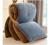 ZTGL Couette Polaire Biface Épaisse Et Chaude, Couette en Tissu De Velours, Luxueuse Couette de Lit Réversible 2 Personnes Edredon, Couverture éPaisse Gonflant pour l'hiver,Bleu,220x240cm(5kg)