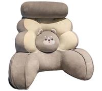 ZTGL Coussin de Lecture pour Lit Ou Canapé, Oreiller De Lecture avec Accoudoirs, Coussin de Dossier avec Housse Amovible, Soutien du Dos et du Cou pour la Lecture ou la Relaxation B, 75 * 60cm
