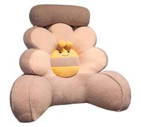 ZTGL Coussin de Lecture pour Lit Ou Canapé, Oreiller De Lecture avec Accoudoirs, Coussin de Dossier avec Housse Amovible, Soutien du Dos et du Cou pour la Lecture ou la Relaxation E, 75 * 60cm
