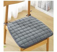 ZTGL Dark Gray,Horseshoe 50x50cm, Coussins de Chaise avec Liens, Galette de Chaise Lavable, Coussins de Siège Carrée, Galette de Chaise de Cuisine, Coussins pour Chaises Antidérapant Universel
