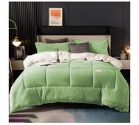 ZTGL Épaissir Cachemire Courtepointe, Édredon Chaude en Hiver, Couvertures 2 Personne, Consolateur Moelleuses en Laine d'agneau, Noyau de Couett Matelassé,A,200x230cm(5.0kg)