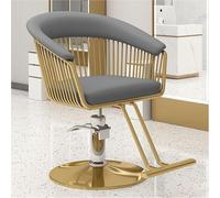 ZTGL Fauteuil De Coiffure Professionnelle Hydraulique Pivotant 360° 150 Kg Fauteuil de Coiffure Réglable en Hauteur, Chaise de Coiffure Chaise de Salon de Coiffure,Gray 1