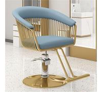 ZTGL Fauteuil De Coiffure Professionnelle Hydraulique Pivotant 360° 150 Kg Fauteuil de Coiffure Réglable en Hauteur, Chaise de Coiffure Chaise de Salon de Coiffure,Blue 1