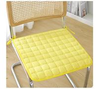 ZTGL Jaune,Square 40x40cm, Galette de Chaise pour Maison Bureau Carre 40x40, Coussin de Chaise Jardin Exterieur Épais, Peluche Coussin de Sièged'intérieur, Coussins pour Chaise Piquée