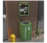 ZTGL Lavabo Colonne Vasque sur Pied, Industriel Meuble sous Vasque, Meuble sous Evier Salle de Bain, Lave Mains Moderne Armoire de Rangement pour Vasque, Meubles de Salle de Bain B4, with Mirror