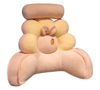 ZTGL Oreiller de Lecture avec Accoudoirs, Oreiller de Dossier Ergonomique, Coussin de Soutien du Dos Multifonction pour S'asseoir dans Le Lit, Coussin de Lecture pour Support Lombaire C,65 * 55cm