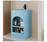 ZTGL Vasques sur Pied Moderne, Lavabo Évier sur Colonne de Salle de Bain, Meuble de Salle de Bain sous Vasque sur Pied, Meuble sous Lavabo, Industriel Lave Main Vasque Lavabo B,Without Mirror