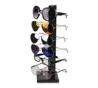 ZTHYSHOZ Présentoir lunettes Design de mode 6 paires lunettes soleil noires, cadre , support comptoir , présentoir