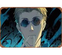 ZTLLFV Plaque en métal blonde Jujutsu Kaisen Kento Nanami pour garage, décoration murale, vieille voiture, magasin, affiche de cinéma, panneau de station pétrolière, 20,3 x 30,5 cm