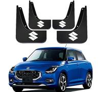 ZTLQ Bavettes pour Auto pour Suzuki Swift 2023 2024,avec Emblèmes Logo Garde-Boue Voiture Bavettes Avant Arrière Bavettes de Voiture Imperméable Anti-Eclaboussures Auto Accessoires