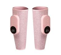 ZTNGY Masseur de jambes avec chauffage automatique sans fil rechargeable pour jambes et pieds, machine de massage pour mollets et jambes avec chaleur du genou (double) (rose)