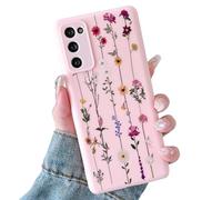 ZTOFERA Coque pour Samsung Galaxy S20 FE 4G/5G Housse Étui pour Téléphone avec Motif Fleurs Grimpante Flexible Souple Coque Silicone Protection Antichoc Cover pour Filles Femmes, Rose