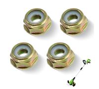 Ztolbriy 4 Pièces Universal Reverse Thread Nuts M10 x 1.25, Écrou Tete Debroussailleuse avec Filetage à Gauche, Écrou Pas a Gauche de Rechange pour Lame de Coupe-Bordures et Débroussailleuse