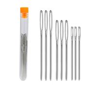 Ztolbriy 9 Aiguilles à Grand Chas - Set d'Aiguilles à Tricoter & à Repriser | Chas Extra-Long pour Enfilage Facile | Acier Inoxydable - Anti-Rouille & Durable