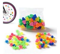 Ztolbriy Perles Rayons Velo - 216pcs Accessoires Velo Enfant, Décoration Rayon Coloré et Réfléchissant, pour Personnaliser Les Vélos de Filles et Garçons