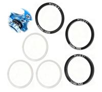 Ztolbriy Spacer Pédalier 6 Pièces - Kit de Joints de Roulement Intérieur de Vélo avec Rondelles pour BB86/91/92/BB30/PF30, Aluminium Spacer Pédalier pour Performance Optimale et Longévité