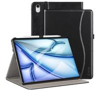 ZtotopCases Coque pour iPad Air 12.9 2024 (6ème Génération),Housse Étui Cover en Cuir de PU Première Qualité,avec Fonction Auto Réveil/Sommeil pour iPad Air 12,9 Pouces, Noir