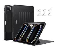 ZtotopCases Coque pour iPad Pro 12.9 6eme/5eme/4eme Gén 2022/2021/2020, avec 6 Angles de Vision Magnétiques, avec Pot à Crayons, avec Porte-Crayon, Fonction de Veille/Éveil Automatique, Noir