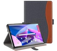 ZtotopCases Coque pour Lenovo Tab M10 Plus 10.6 Pouces 3e Génération, Housse Étui Premium en Cuir PU avec Fonction Veille/Réveil Automatique pour Lenovo Tab M10 Plus 2022, Denim Noir