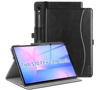 ZtotopCases étui en Toile Mince pour Samsung Galaxy Tab S10 FE Plus 10.9" modèle 2025 - Housse de Protection légère avec réveille Automatique/Sommeil, Coins renforcés et découpe de précision/Noir