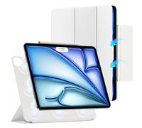ZtotopCases Étui pour iPad Air 13 Pouces M3/M2(2025/2024) & iPad Pro 12,9 2022/2021/2020,Magnétique Puissant,Ultra Fin et Léger,Étui de Protection avec Fonction Veille/Réveil Automatique,Blanc