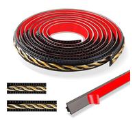 Ztowoto Moulure Murale Vintage 3D Flexible Auto-Adhésif 300cm - Décorative, Imperméable, pour Plafond, Porte et Décoration Maison (2cm-Noir avec Or)