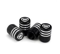 ztpato 4 Pièces Capuchon de Valve Auto,pour Lancia ypsilon Delta nera thema Phedra Bouchons de Tige de Valve Pneu Roue Pneu Anti-poussière Décoration Accessoires,A-Black