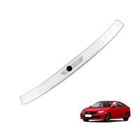 ztpato Voiture Arrière Protection des Pare-Chocs,pour Hon-da Civic 2022 Arrière Plaque Seuil Coffre Acier INOX brossé Anti-Rayures Accessoires