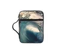 ZTPOWQA Beau sac de rangement étanche avec imprimé vagues de l'océan pour hommes et femmes, pasteurs