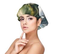 ZTPOWQA Beaux cygnes blancs sur le lac imprimé élégant unisexe bonnet de sommeil confortable protection des cheveux bonnet de nuit couvre-chefs vêtements de vacances