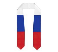 ZTPOWQA Châle unisexe avec imprimé drapeau russe pour remise de diplôme - Léger et doux pour la peau - Accessoire souvenir, Aplati, Taille unique