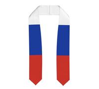 ZTPOWQA Châle unisexe avec imprimé drapeau russe pour remise de diplôme - Léger et doux pour la peau - Accessoire souvenir, Aplati, Taille unique