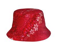 ZTPOWQA Chapeau bob pour adulte avec imprimé cœur et fleurs rouges pour la Saint-Valentin, à large bord, pour la pêche au soleil, casquette de protection en plein air pour w nd escapade