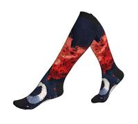 ZTPOWQA Chaussettes de course à pied avec inscription « I Love You Words With Hearts » pour homme et femme - Chaussettes athlétiques pour athlètes et longs vols, 3 noir, Taille unique