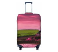 ZTPOWQA Company Housse de valise extensible universelle Motif tracteur agricole, Noir , M, Bagage à main