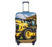 ZTPOWQA Company Housse de valise extensible universelle Motif tracteur agricole, Noir , M, Bagage à main