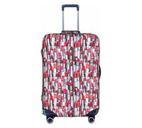 ZTPOWQA Cosmétique Rouge à lèvres Parfum Art Impression Décorative Voyage Bagages Couverture Fermeture Éclair Cachée Valises Anti Rayures Anti-poussière, blanc, XL