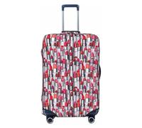 ZTPOWQA Cosmétique Rouge à Lèvres Parfum Art Impression Lavable Valise Housse Personnalisée Protection Voyage Élastique Anti-Rayures, Noir , M
