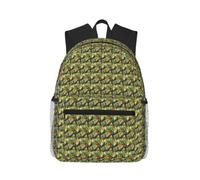 ZTPOWQA Fantastique sac à dos unisexe léger et décontracté avec imprimé plumes de perroquet pour gym, voyage, randonnée, trajets quotidiens en plein air