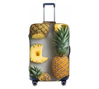 ZTPOWQA Fresh Fruits Housse de protection pour valise lavable Motif ananas, Noir , XL