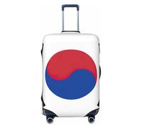 ZTPOWQA Housse de valise extensible universelle avec drapeau de la République de Corée - Accessoire de voyage, Noir , L, Bagage à main