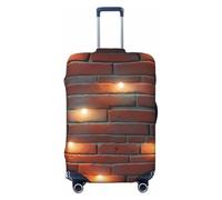 ZTPOWQA Housse de valise extensible universelle avec impression murale « Lights Hit The Brick » - Accessoire de voyage, Noir , L, Bagage à main