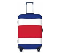 ZTPOWQA Housse de valise extensible universelle avec motif drapeau du Costa Rica, Noir , M, Bagage à main