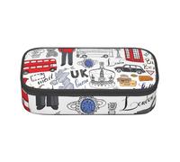 ZTPOWQA I Love London Trousse à crayons fonctionnelle et élégante pour adolescentes, filles, adultes, école, université, usage quotidien