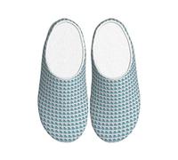 ZTPOWQA Ocean Dolphin Looking at You Print Chaussons pratiques anti-boulochage lavables pour femme et homme Semelle TPR Chaussures d'intérieur et d'extérieur