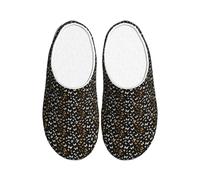 ZTPOWQA Pantoufles lavables avec motif papillons blancs dorés et noirs - Pour femme et homme - Semelle TPR - Pour intérieur et extérieur