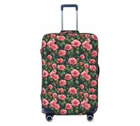 ZTPOWQA Roadside Housse de protection pour valise lavable Motif rose, Noir , L