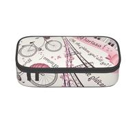 ZTPOWQA Romantique Paris Papillons Trousse fonctionnelle élégante pour adolescentes filles adultes école université utilisation quotidienne